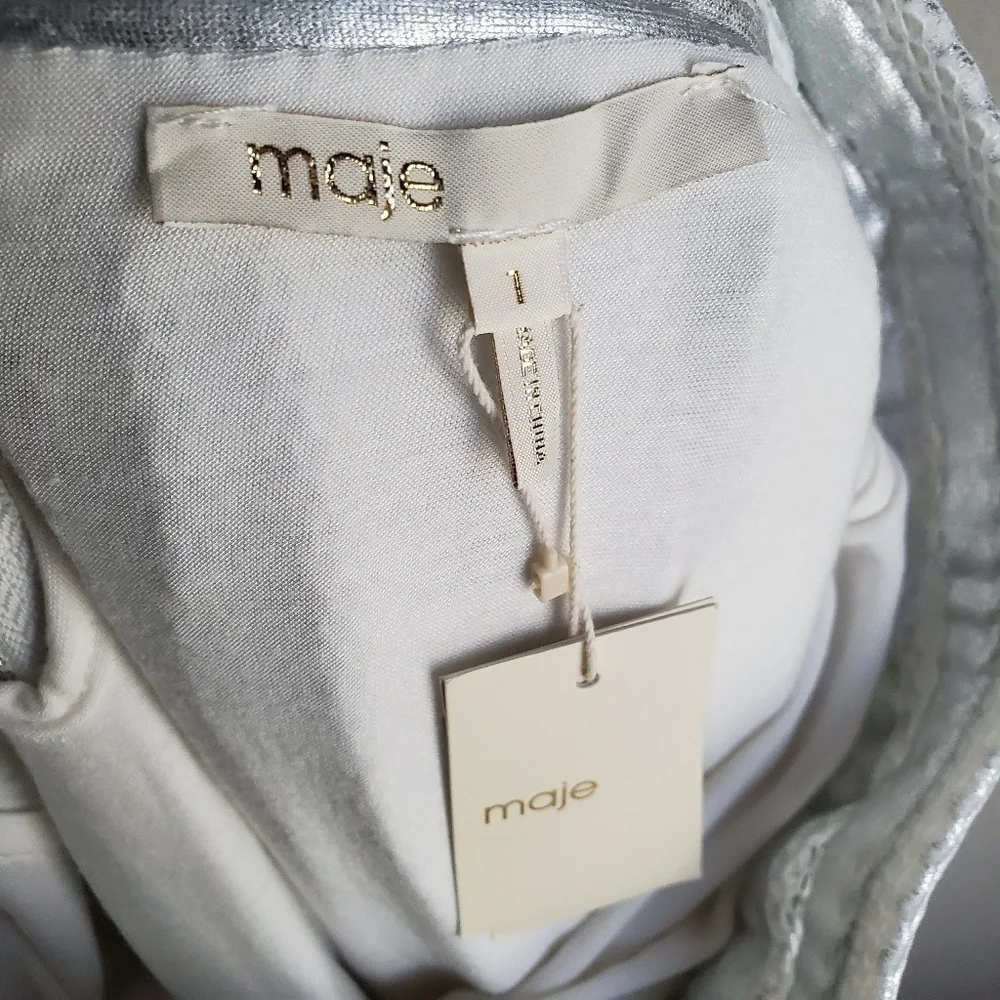 Maje exposed zip